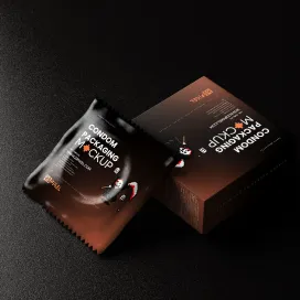 Condom With Dark Color Setup 01